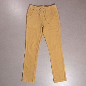 Katin Corduroy Brown Stretch Elastic Drawstring Slim Men's Pants Size Small